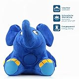 ANSMANN LED-Nachtlicht Elefant Einschlafhilfe waschbar Kuscheltier Kinder Babys Schlummerlied Musik – Bestätigte Kindersicherheit (Sendung mit der Maus) - 4
