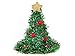 Produktbild Alsino Weihnachtsmütze als Weihnachtsbaum (wm-134) | 40 cm hoher Tannenbaum Weihnachtshut mit Stern und Christbaumkugeln