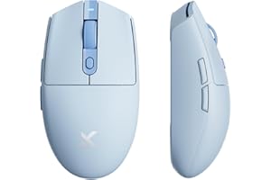 MCHOSE G3 Ultralekka Mysz Gamingowa 64 g, 26 000 DPI, 8 000 Polling, 650 IPS, 8 Programowalnymi Przyciskami, Bezprzewodowa Mysz do Gier BT 5.0/2.4G/USB (Ultra Niebieski)