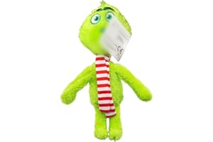 DLISHKA Christmas Green PlüSchtier, carino Grin-ch Plush Toy, regalo di Natale per ragazzi e ragazze, regalo di compleanno giocattolo a partire da 3 4 5 6 7 8 9 10 11 anni (sciarpe)