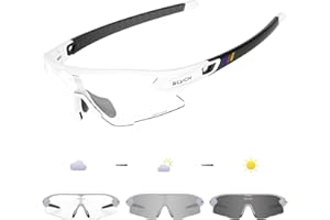 SCVCN Gafas de Ciclismo Fotocromáticas Hombre Mujer TR90 Gafas de Sol Deportivas Running Transparente Gafas MTB Bicicleta Montaña Gafas Bici BTT Accesorios