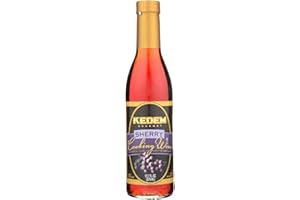 kedem Gourmet Sherry Cooking Wine 375ml Bottle, No Artificial Colours or Flavours, Gluten Free, No Sugar Added, Certified Kosher