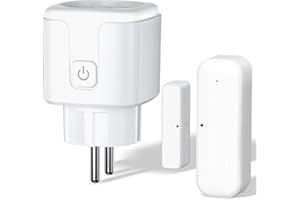 FAYIBUY Fensterkontaktschalter für Dunstabzugshaube,Window Contact Switch Fensterkontaktschalter mit Funksteckdose und Kompakt Magnetischer Fensterschalter Dunstabzugshaube für Dunstabzugshaube,Kaminen,Garage