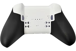 Hzxkqmil Guscio di Ricambio Alloggiamento Inferiore Piastre di Copertura Posteriori Accessori per Xbox Elite Series 2 Controller (Bianco)