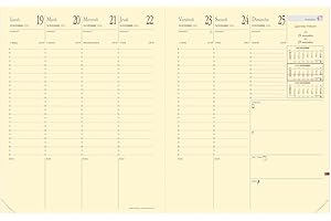 Quo Vadis – Recambio Agenda 2025 – Presidente Prestige – Semainier Planning – Francés – 13 meses de diciembre a diciembre – 21 x 27 cm – Papel Clairefontaine marfil – Fabricación francesa