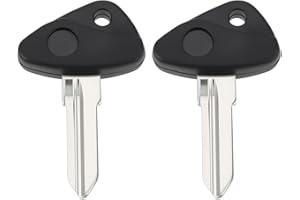 YINETTECH Lame de clé vierge non coupée à rainure droite pour clé de moto compatible avec BMW R1100RT R1150GS R1150R R1200C