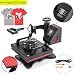 Produktbild Anhon Hitze-Presse 5/6/8 in 1 weg weg Hitze-Hitze-Presse-Maschine 1050W Hut-Presse 15X15Inch Hitze-Platten-Multifunktionshut-Becher-Platten-Kappe (H230B Doppelanzeige)