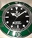 Produktbild replica Rolex 35 mm Wand Submariner Ring Grün Metall Bewegung Leise.