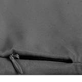 Schwangerschaftskissen Seitenschläferkissen Kissenbezug Füllkissen, erholend anschmiegsam in vielen verschiedenen Farben erhältlich (ca. 40×120 cm / anthrazit – dunkelgrau) - 4