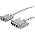 STARTECH.COM 10 ft Cross Wired DB9 to DB25 Serial Null Modem Cable