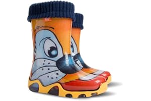 GOLDKIDS Demar LUX Gummistiefel Regenstiefel Kinderstiefel gefüttert mit Innensocken Mädchen Jungen