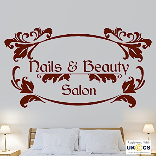 Preisvergleich Produktbild Nails Schönheitssalon Pamper Mädchen Make-up nette Wand-Kunst-Aufkleber-Abziehbild-Vinyl Raum Schlafzimmer Jungen Mädchen Kinder Erwachsene Heim Zitate Küche Badezimmer Wandaufkleber