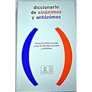 Dicc. Sinonimos Y Antonimos (Lengua Espanola / Spanish Language)