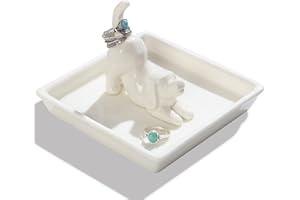 Titanape Dog Mum Gifts for Women, Dog Ring Holder Dish Jewelry Holder, Lover Gift for Women Friends Female Mum Grandma Auntie as Mothers Day Birthday Wedding Christmas