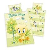 tweety baby bettwäsche 3 tlg. Baby Bettwäsche Set Wende Motiv: Baby Looney Tunes