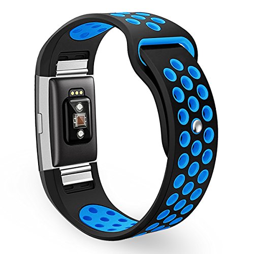 Fitbit Charge 2 Armband, Bepack Kieselgel Weiche Silikon verstellbaren Ersatz-Armband für Fitbit Charge 2 Smartwatch Herzfrequenz Fitness Wristband - 3