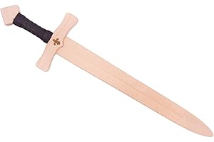 Ritterschwert Artus aus Holz für Kinder, ca. 60 cm lang - Spielzeug Schwert für kleine Ritter (Natur)