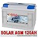 Produktbild Solarbatterie 120AH 12V AGM Gel Batterie Wohnmobil Versorgungsbatterie Boot Schiff Mover 100AH