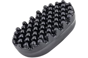 Brosse à cheveux en caoutchouc Qxiao pour boucles Twist Curl, peigne onduleur pour cheveux afro, vagues, tresses sales, boucles, trous grands et petits, durable, pour hommes, femmes, garçons, filles