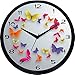 Cartoonpur 11 inches Analog Butterfly Silent/Sweeping Movement Plastic Wall Clock with Glass RS.699.00
