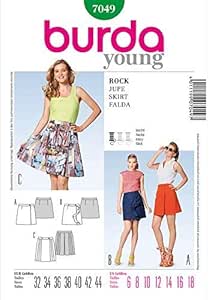 Burda Involucro Modello di Gonna con R, o Gonna a Pieghe : Amazon.it: Casa  e cucina