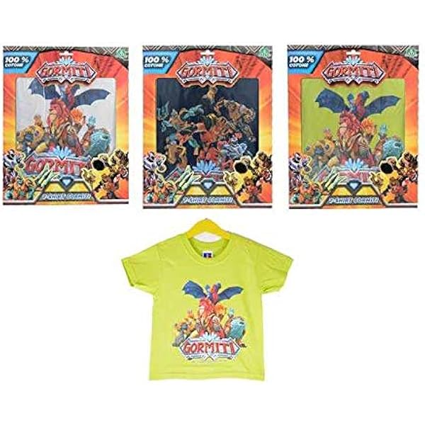 Pigiama Bambino Estivo Gormiti | Maglia E Pantaloncino Cotone | Stampato Divertente | Taglie 5-10 Anni - Foto 3