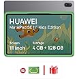 HUAWEI MatePad SE Kids Tablet, 11-inch Eye Comfort Display, Large Capacity Battery, 4GB+128GB, Kids Corner, Parental Control, Wifi, cover - inbox, Nebula Gray + FOC