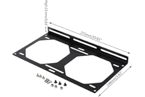 JOYKK 240L Fan Bracket 240 Radiator Mounting Bracket Water Cooler for 12/14CM Fan Holder External Computer Case Heatsink Gadget Accessories - 2# Black