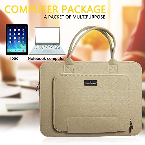 Sidiou Gruppe Mode Laptop Tasche Tablet PC Paket Laptop-Hülle wasserdichtes Gewebe Tasche Mode Laptop Tasche Tablet PC Paket Laptop-Hülle wasserdichtes Gewebe Tasche (17 Zoll, khaki) - 8