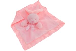 Tillfield Soft Touch Baby Bunny Comforter/Security Blanket (Pink)