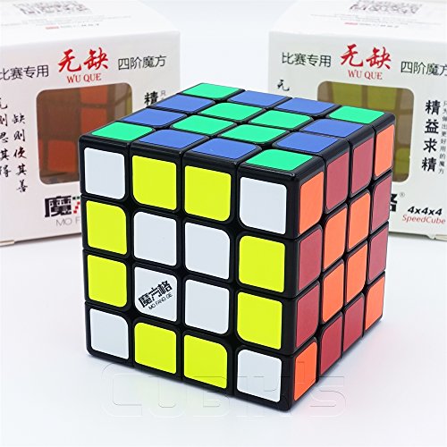 QiYi *WUQUE* - 4X4 Professional & Competition Speed Cube Rubik's cube Brain Game 3D Puzzle - BLACK