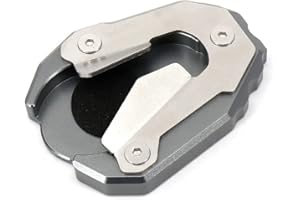 YINGD Kickstand Extension Plate Compatible With For Triumph Tiger 900 RALLY PRO/GT LOW 2021 2022 Motorcycle Left Side Stand Enlarge Support Pad (Grey)