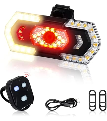 LED Blinker Links Rechts Fahrrad Blinker Mit Fernbedienung – USB-ladbar, Wasserdicht, Für E-Bike & Scooter USB-ladbarer Blinker Wasserdicht IPX6