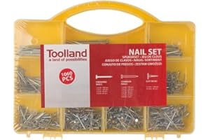 Toolland Assortiment de clous, 1060 pièces, différentes tailles