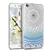 Produktbild kwmobile Huawei GR3 / P8 Lite Smart Hülle - Handyhülle für Huawei GR3 / P8 Lite Smart - Handy Case in Blau Weiß Transparent