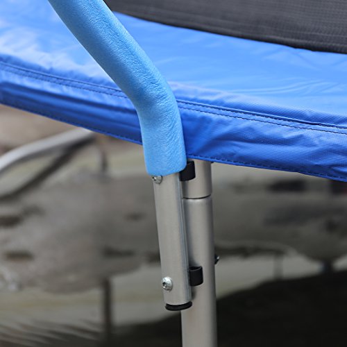 HLC 15FT Garden Round Outdoor Trampoline With Safety Net Enclosure , Best gift for Family