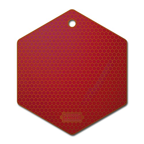 KAISER Topflappen/ Untersetzer 21 x 19 cm KAISERflex Red Silikon spülmaschinengeeignet