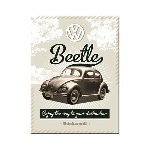 Nostalgic-Art 14298 Volkswagen VW Retro Beetle Magnet, 8 x 6 cm