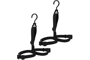 GENIKEER Fishing Wader Boots Hanger | Drying Wader Rack | Adjustable Wader Boots Strap Belt Hanger | Wader Hanger Boot Drying Strap | Wader Boots Dryer With Adjustable Strap Fits All Fishing Boots And Waders
