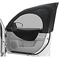 CGEAMDY Car Window Shades, Zipper Stretchy Sun Cover Screen for Baby, Side Front Rear Breathable Mesh for Privacy Protection, Trip Interior Accessories 2Pcs Universal for Most Vehicles (Front)