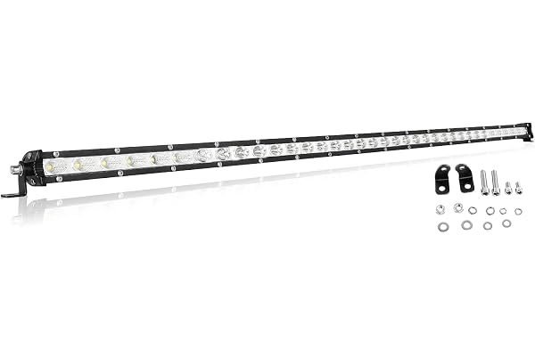 Willpower Phare de Travail LED Barre LED 180W 94cm 12V Projecteur LED Voiture Etanche Unique Faisceau Combo Spot et inondation Feux Antibrouillard Feux de Travail 4x4 Voiture Camion Tracteur Bateau
