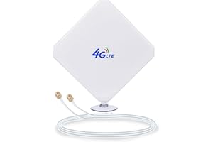NETVIP SMA 4G Antenne Haute Performance LTE 35dBi réseau Ethernet Amplificateur Antenne Omni-directionnelle Amplificateur de Signal pour Huawei B593/B880/E5172/E5175/E5186/B890 etc