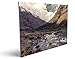 Produktbild Fluss im Gebirge, qualitatives MDF-Holzbild im Drei-Brett-Design mit hochwertigem und ökologischem UV-Druck Format: 100x70cm, hervorragend als Wanddekoration für Ihr Büro oder Zimmer, ein Hingucker, kein Leinwand-Bild oder Gemälde