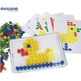 Miniland 31824 - Juego de mosaico con 6 plantillas y 160 piezas [Importado de Alemania]