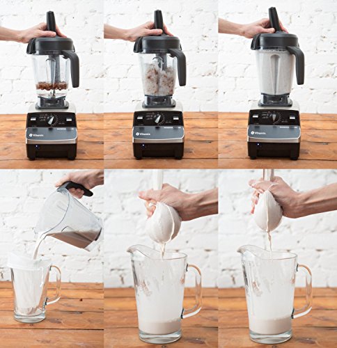 LOVE THE PLANET Nussmilchbeutel/Passiertuch für vegane Pflanzenmilch, Säfte und vieles mehr - 3