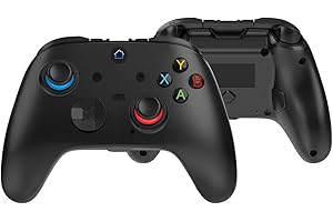 ＲＵＥＩＵＲＩ Switch Controller, Wireless Bluetooth Game Controller, 2.4Ghz Switch Controller Compatible with PC (Windows 7/8/10), Android, TV Box, iOS,Dual Vibration, Ideal for Gaming Enthusiasts