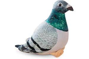 FRYAMCF Pigeon Plush Toy Pigeon Plush Doll Simulation Pigeon Ornaments Soft and Cute Peace Bird Animal Cute Pigeon as Gift for Kids - 20cm
