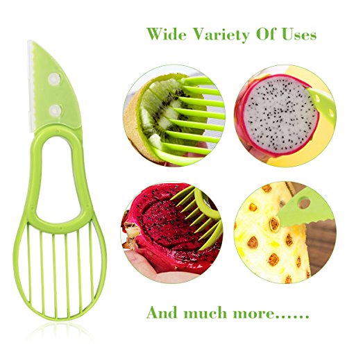Uvistare Ananasschneider Schäler Edelstahl Professional Set, Spülmaschinenfest, Ananas Entkerner, Avocadoschäler Avocadoschneider, Obstschäler Schneider - 3