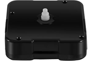 WinTaim Movimento super silenzioso per orologio da parete, 12888 movimento, lunghezza del gambo fai da te, funzionamento a batteria, riparazione (senza lancetta, serie WT-12888)