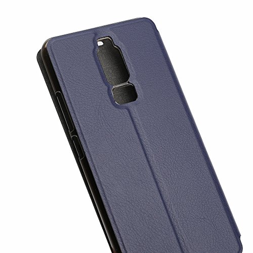 Custodia per Leagoo S8, 95street Custodia in pu Pelle, Cover con Porta Carte, Funzione Stand, Chiusura Magnetica Per Leagoo S8,Blu